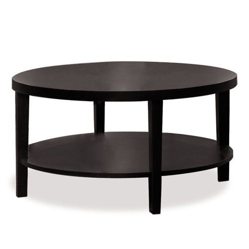 Magnificent Favorite Black Circle Coffee Tables Inside Round Black Coffee Table (Photo 10 of 50)
