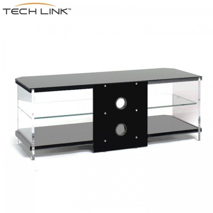 Magnificent Latest Techlink Air TV Stands Within Techlink Ai110b Air Piano Gloss Black With Clear Glass Tv Stand (Photo 17037 of 35622)