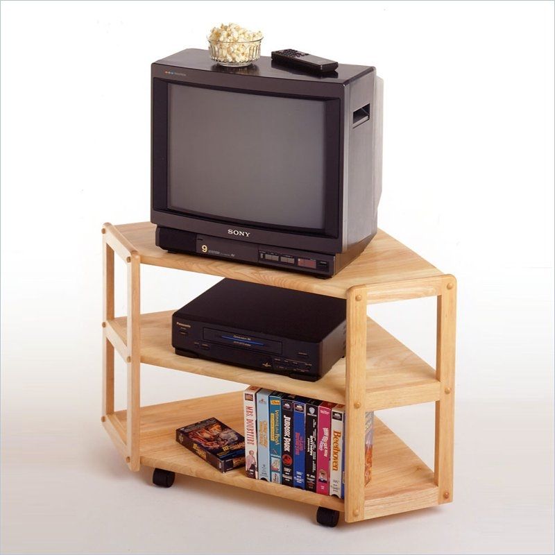 Magnificent New Corner Wooden TV Stands Regarding Corner Tv Stand 83423 Winsome (View 34 of 50)