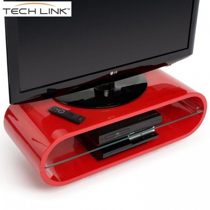 Magnificent New Red Gloss TV Stands In Techlink Ovid Ov95r Gloss Red Tv Stand 406013 (Photo 22 of 50)