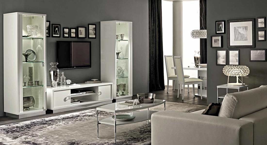 Magnificent Preferred White And Black TV Stands With Regard To Modern White Tv Stand Collection Ef Rica Tv Stands (Photo 42 of 50)