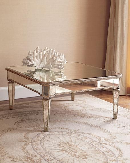 Magnificent Series Of Coffee Tables Mirrored Inside Amelie Mirrored Coffee Table (View 24 of 50)