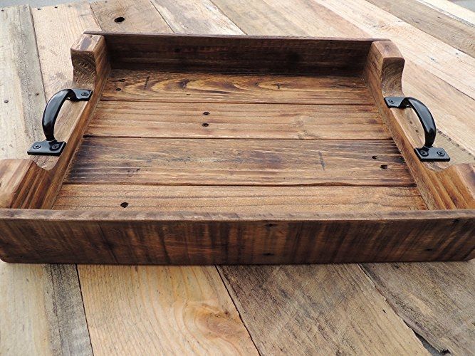 Magnificent Top Large Rustic Coffee Tables Regarding Amazon Rustic Wood Coffee Table Serving Tray Large Handmade (View 40 of 50)