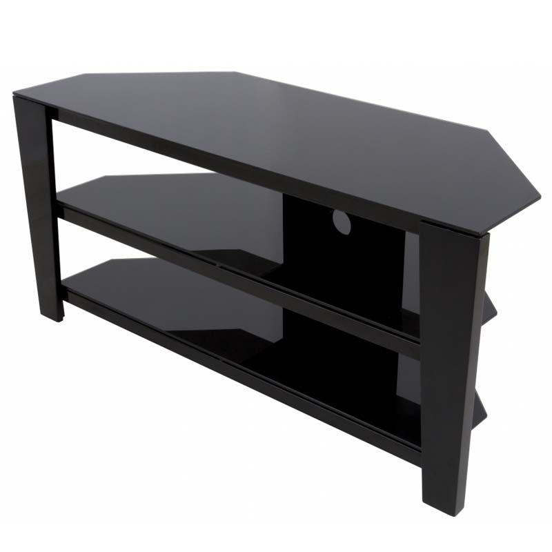 Magnificent Wellknown 55 Inch Corner TV Stands Intended For Avf Vico 55 Inch Corner Tv Stand Glossy Black Fs1050vib A (View 29 of 50)