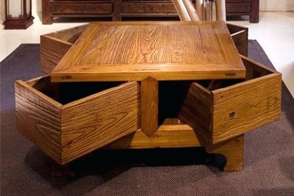 Magnificent Well Known Corner Coffee Tables Pertaining To Leather Coffee Table With Storage Spacecoffee Tables Space Oak (View 15 of 50)