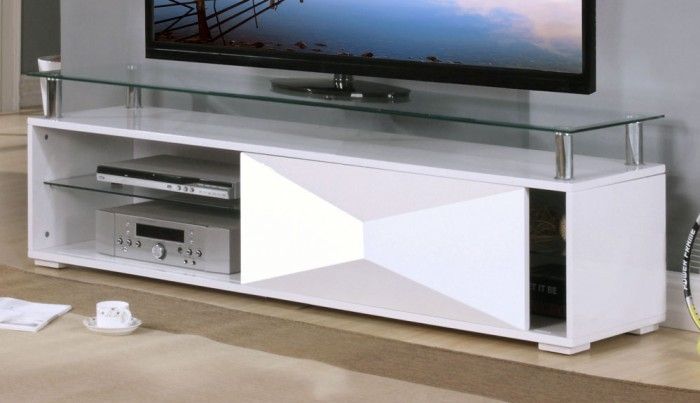 Magnificent Well Known Gloss White TV Cabinets Inside Rowley High Gloss White Tv Stand Entertainment Units Furn On (View 43 of 50)