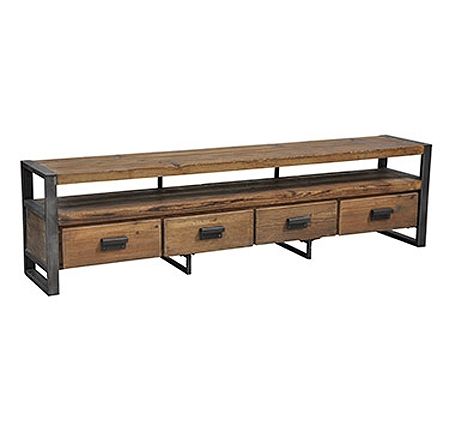 Magnificent Well Known Wood And Metal TV Stands Throughout Bartlett Wood And Metal Tv Stand (View 10 of 50)