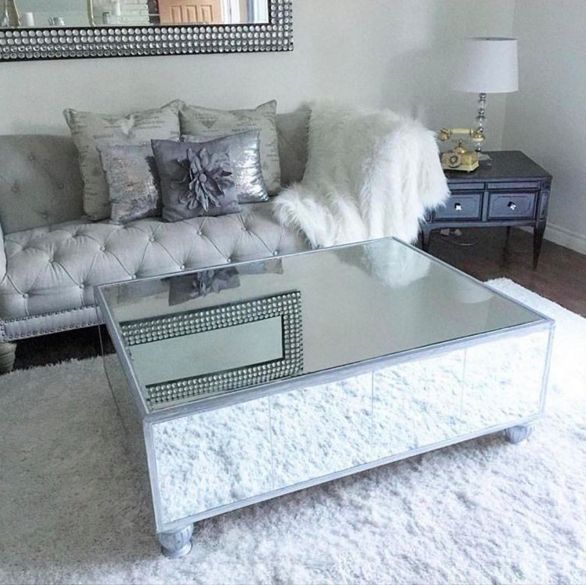 Magnificent Wellliked Glass And Silver Coffee Tables In Coffee Table Amazing Mirrored Coffee Table Design Diy Mirrored (View 42 of 50)