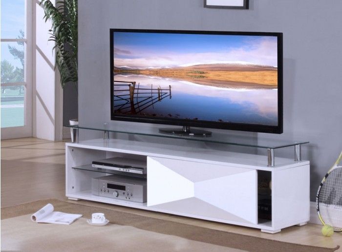 Magnificent Wellliked Glossy White TV Stands Regarding Tv Stands Glamorous High Gloss Tv Stand 2017 Design High Gloss Tv (Photo 30897 of 35622)