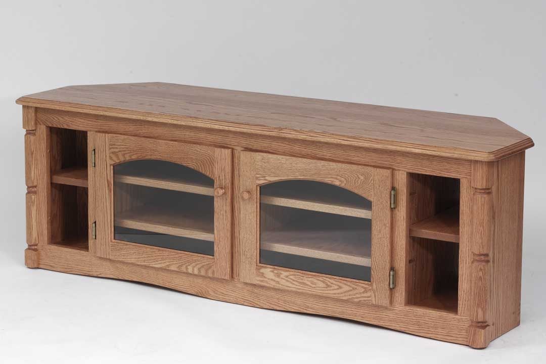 Magnificent Wellliked Solid Oak TV Cabinets Inside Solid Oak Country Style Corner Tv Stand 60 The Oak Furniture Shop (View 5 of 50)