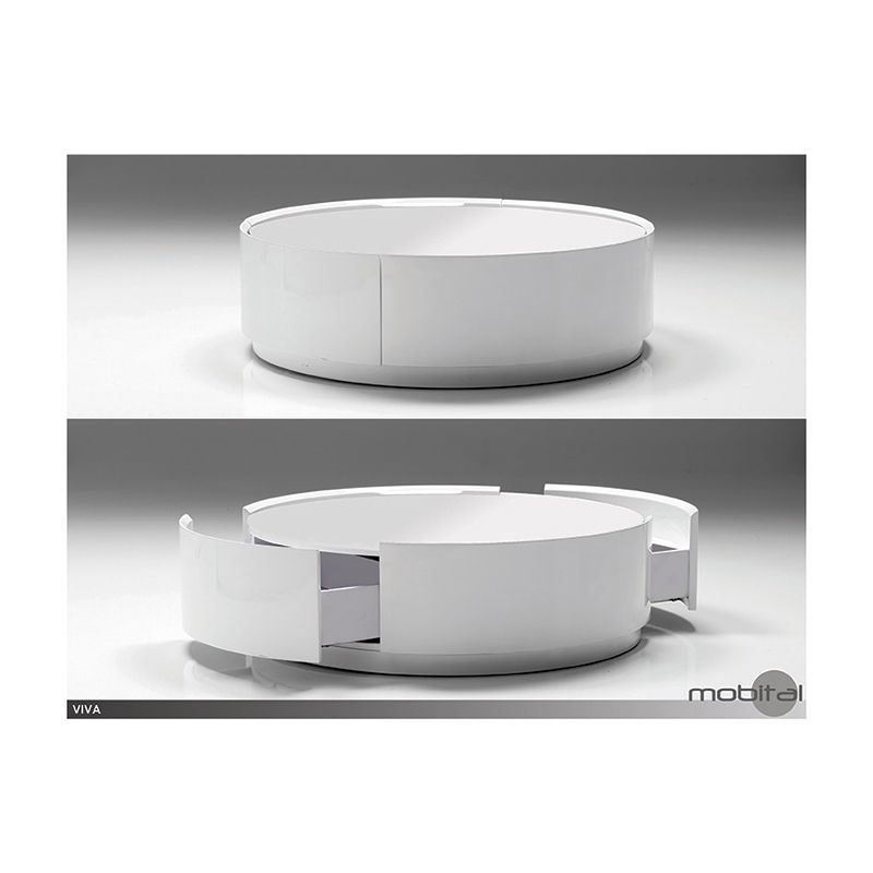 Magnificent Widely Used Round High Gloss Coffee Tables With Regard To White Gloss Coffee Table Round (View 21 of 50)