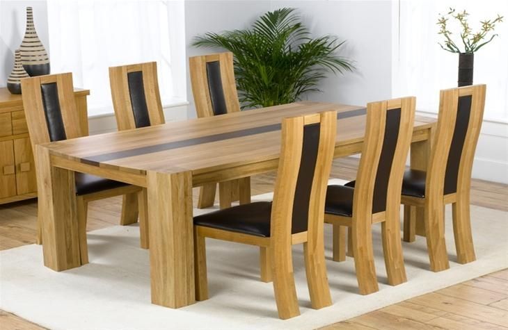 Modern Design Oak Dining Table Set Astounding Oak Dining Room Pertaining To Oak Dining Tables Sets (View 15 of 20)