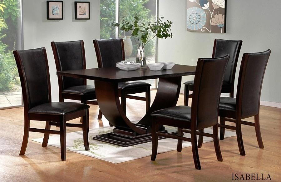 Modern Dining Room Set In Isabella Dining Tables (View 2 of 20)