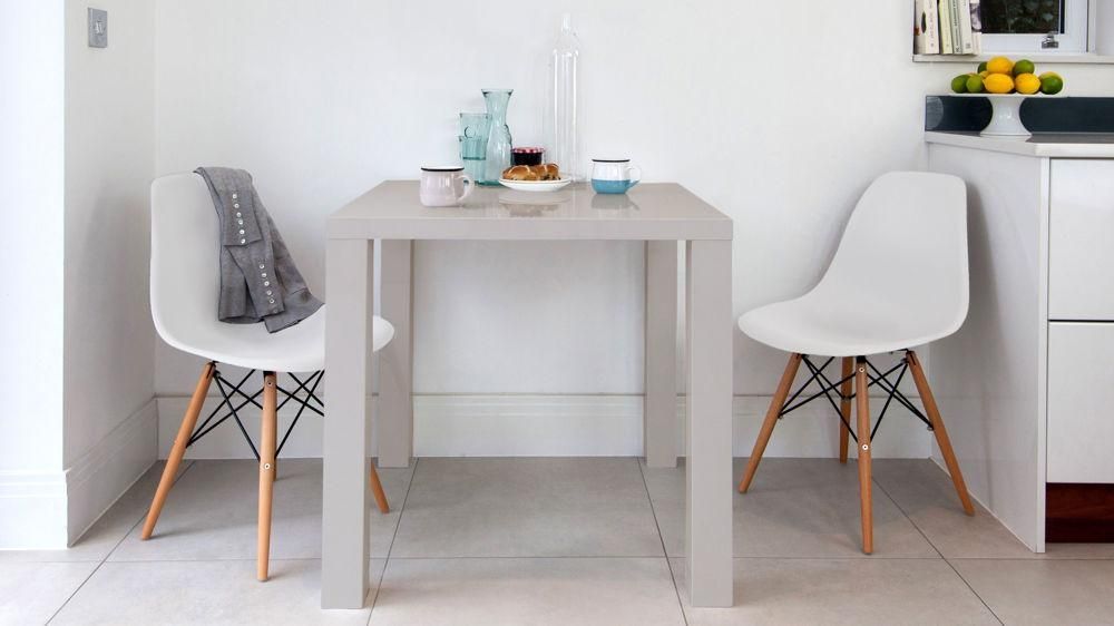Modern Grey High Gloss Table | Kitchen Table | Uk Inside Two Seater Dining Tables (View 14 of 20)