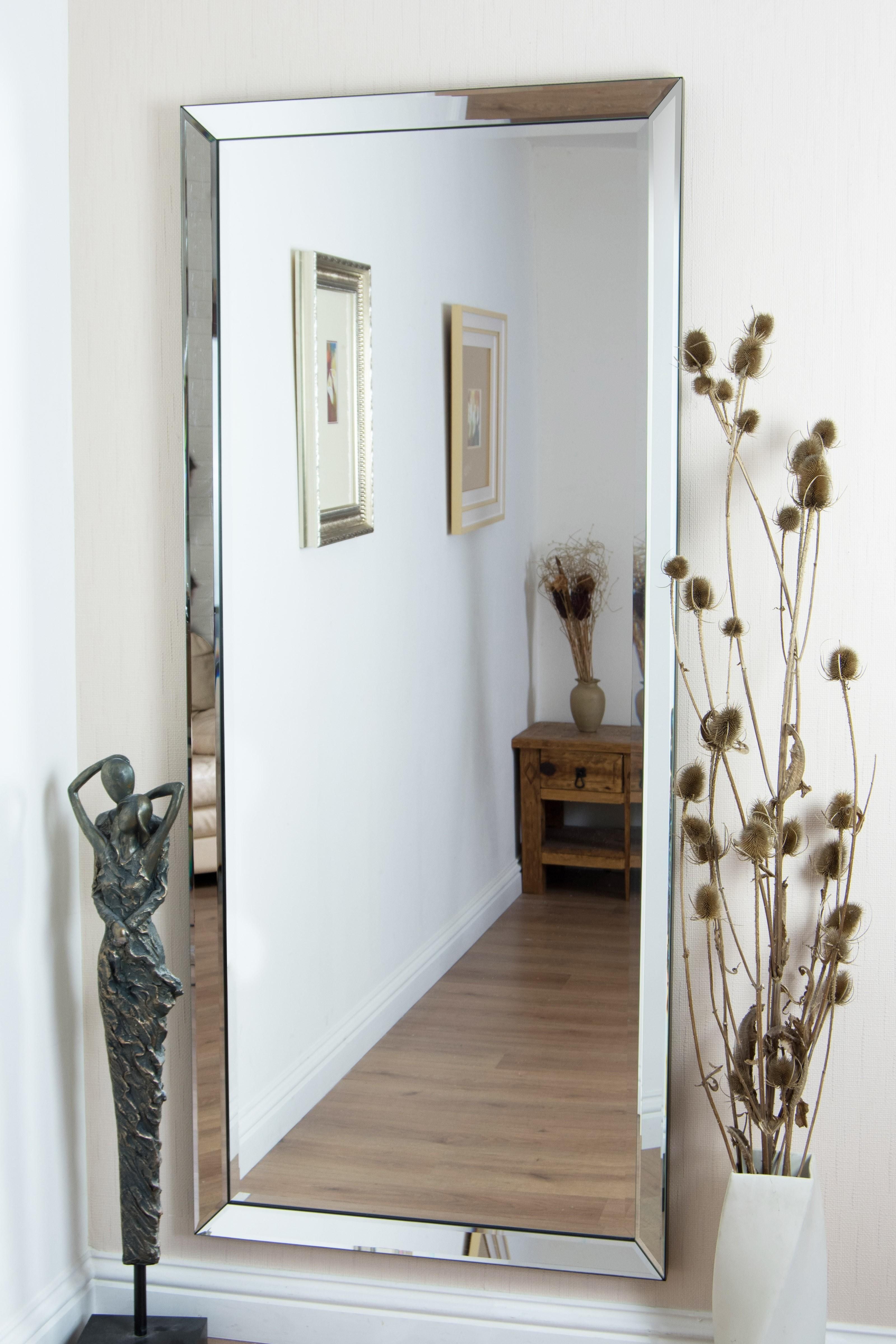Modern Hallway Mirrors Contemporary Full Length Mirror Studio Pertaining To Modern Contemporary Mirrors (Photo 4 of 20)