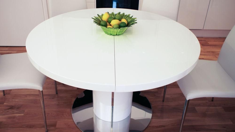 Narrow Extendable Dining Table Uk – Destroybmx Inside Circular Extending Dining Tables And Chairs (Photo 19 of 20)