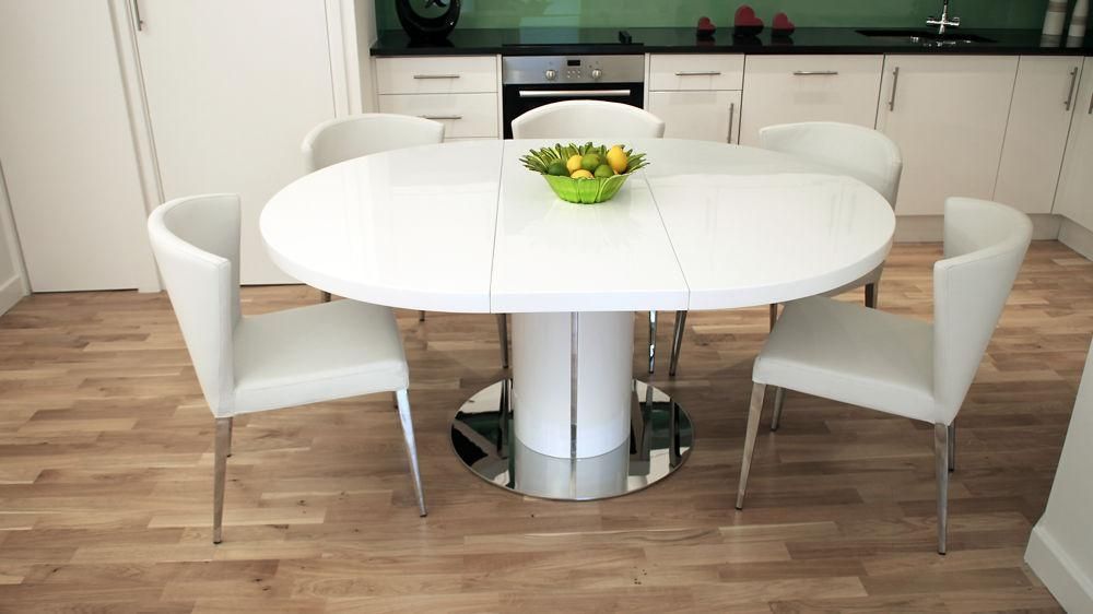 Nice White Dining Tables And Chairs Great Brilliant Design Table Within Extendable Dining Tables Sets (View 3 of 16)