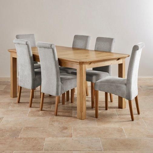 Oak Dining Table. Imposing Decoration Solid Oak Dining Table For Chunky Solid Oak Dining Tables And 6 Chairs (Photo 8 of 20)