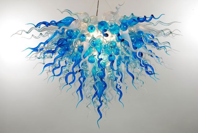 Online Get Cheap Blue Chandelier Light Aliexpress Alibaba Group Intended For Turquoise Glass Chandelier Lighting (View 10 of 25)