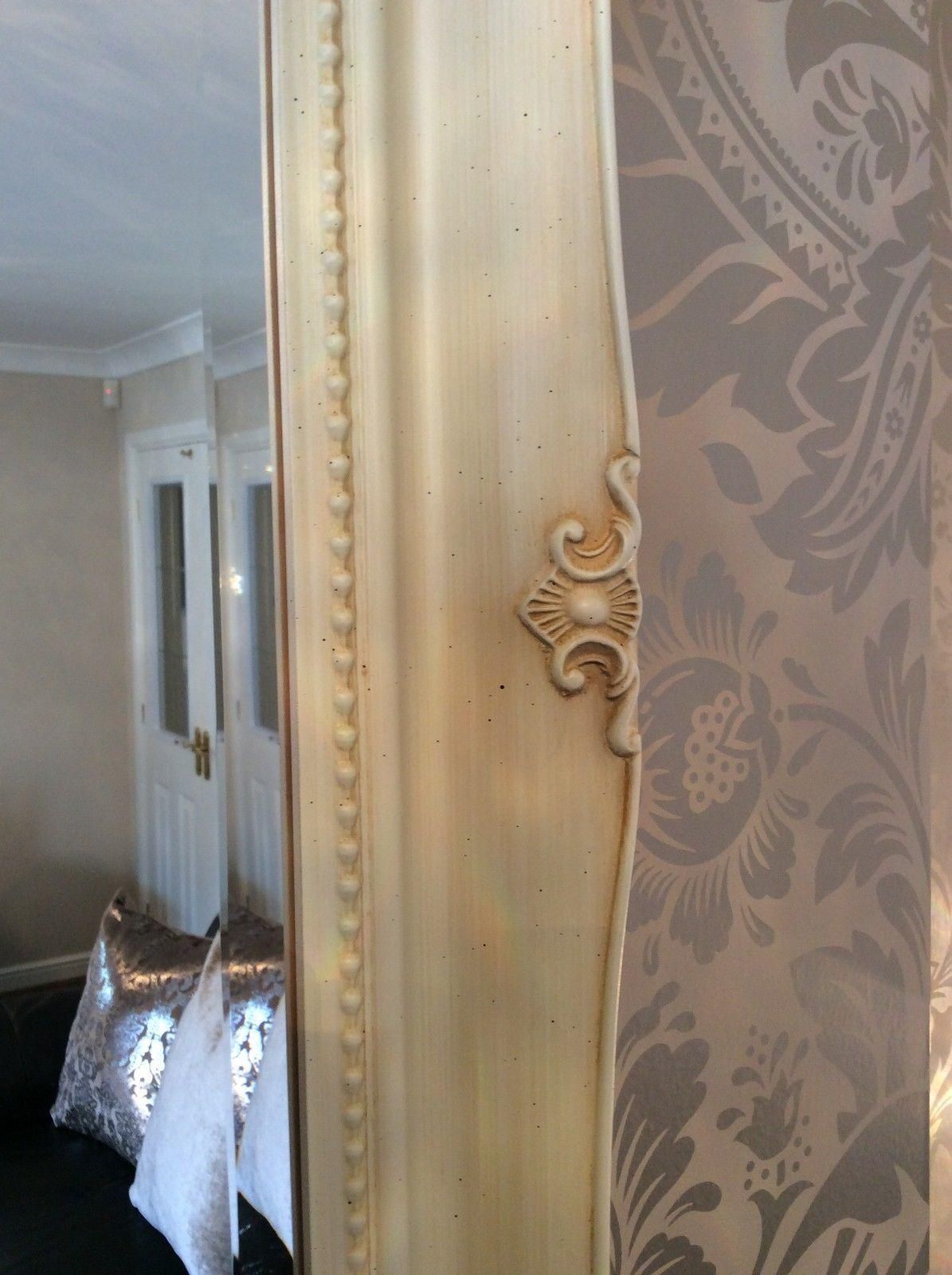 Ornate Cream Ivory Shabby Chic French Inspired Mirror – Bargain For Cream Ornate Mirror (View 20 of 20)