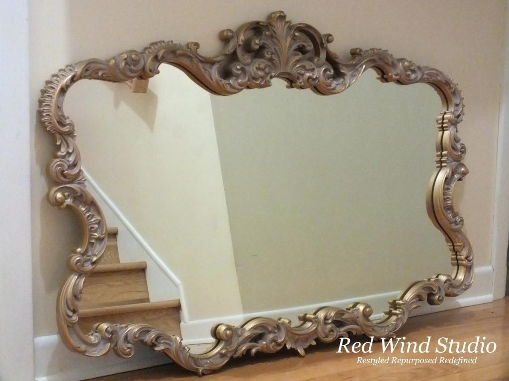 Ornate White Mirror French Providential Decorative Wall Regarding Silver Ornate Mirrors (Photo 20 of 20)