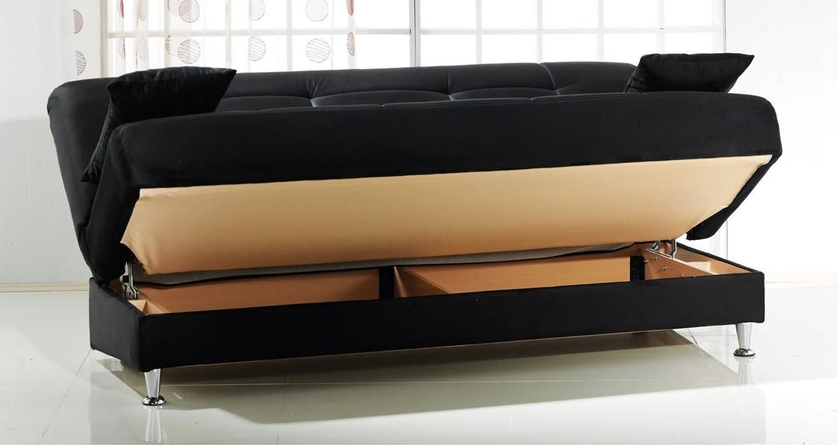Popular Futon Beds With Storage — Modern Storage Twin Bed Design Throughout Sofa Beds With Storage Underneath (Photo 6 of 20)