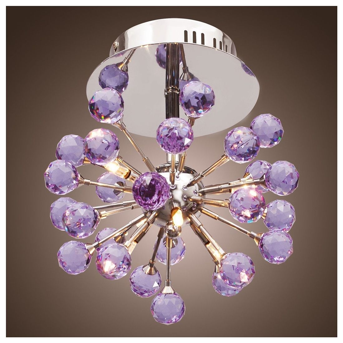 Popular Purple Crystal Lamp Buy Cheap Purple Crystal Lamp Lots Inside Purple Crystal Chandelier Lighting (View 17 of 25)