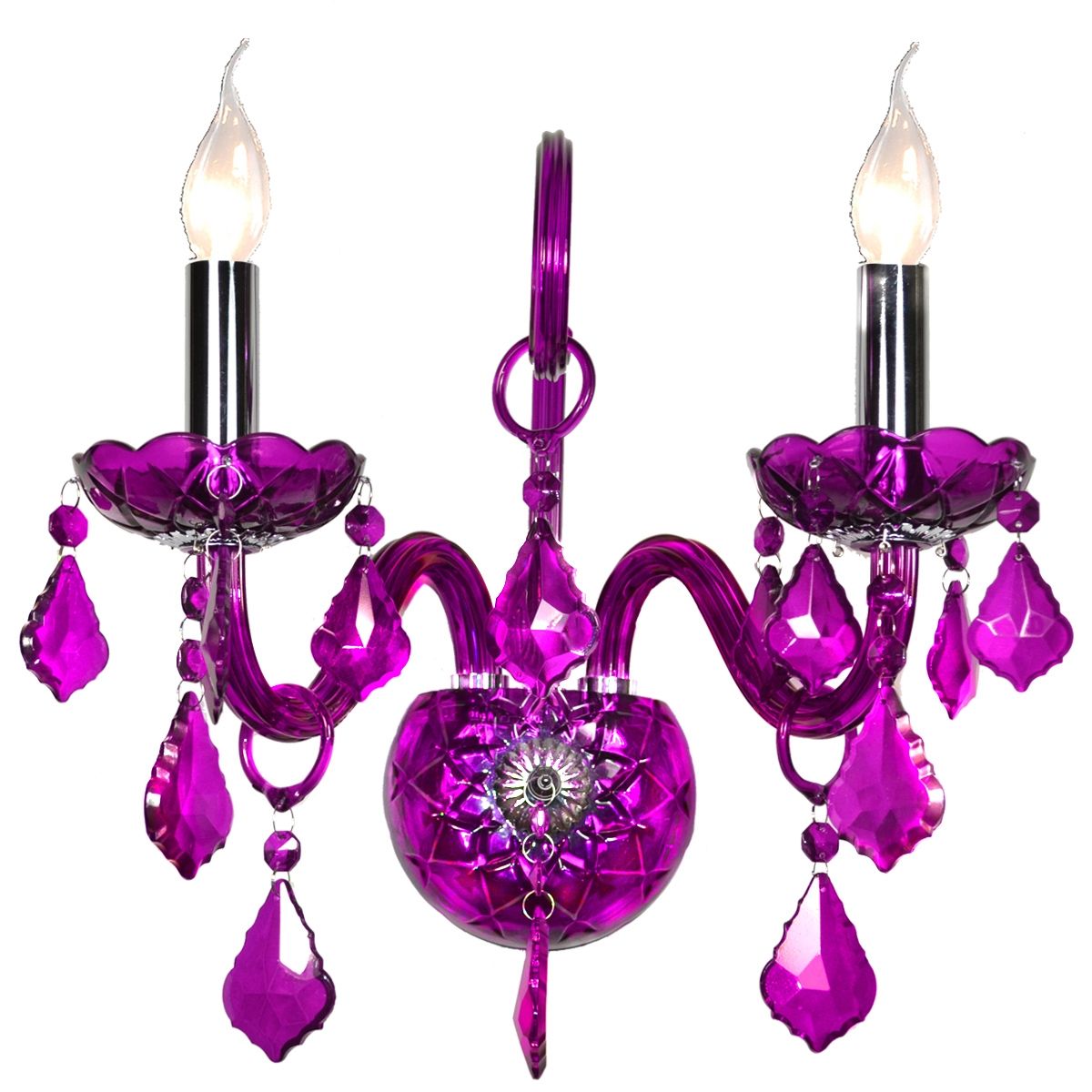 Popular Purple Wall Light Buy Cheap Purple Wall Light Lots From In Purple Crystal Chandelier Lights (View 18 of 25)