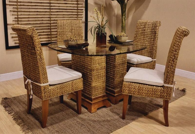 Rattan Dining Chairs. Seagrass Chair. Cane Back Chairs And Round Intended For Rattan Dining Tables (Photo 2 of 20)