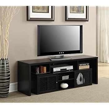 Remarkable Best Corner 60 Inch TV Stands For Amazon Baxton Studio Swindon Modern Tv Stand With Glass Doors (View 27 of 50)