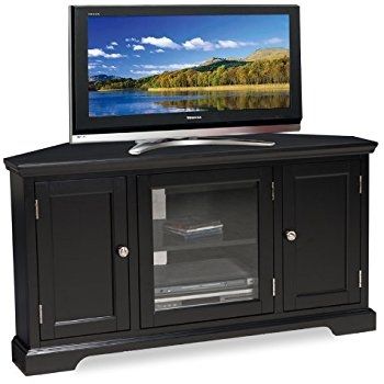 Remarkable Brand New Black Wood Corner TV Stands Within Amazon Walker Edison 44 Cordoba Corner Tv Stand Console (Photo 42 of 50)