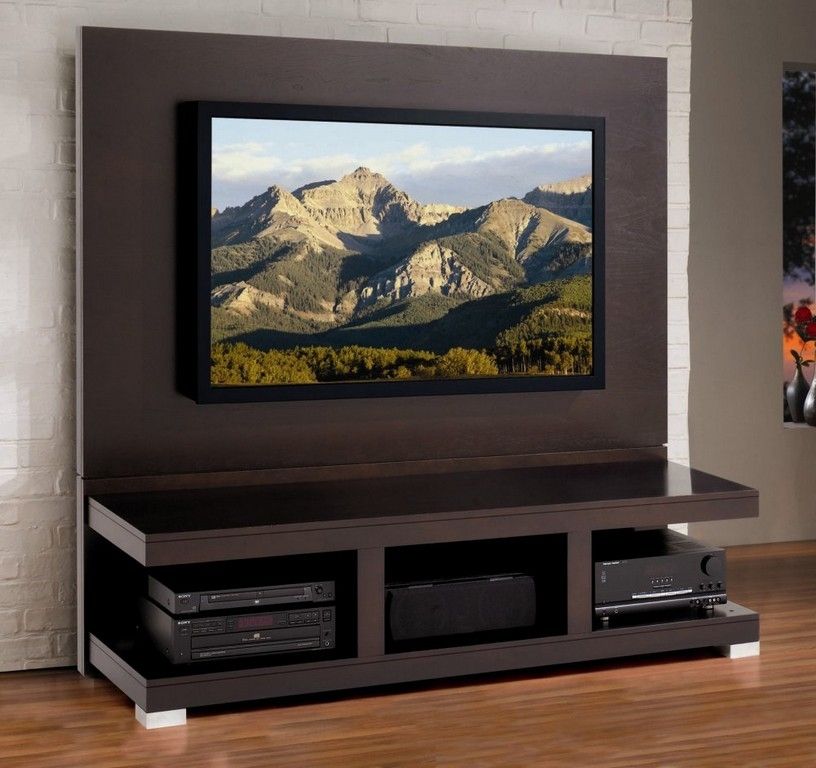 Remarkable Common Dark Wood Corner TV Cabinets Regarding Dark Wood Corner Tv Stand (View 39 of 50)