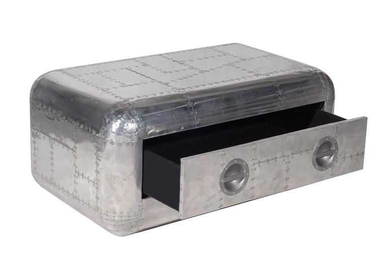 Remarkable Deluxe Aluminium Coffee Tables In Blackhawk Spitfire Coffee Table In Aluminium Riveted For Sale At (View 45 of 50)