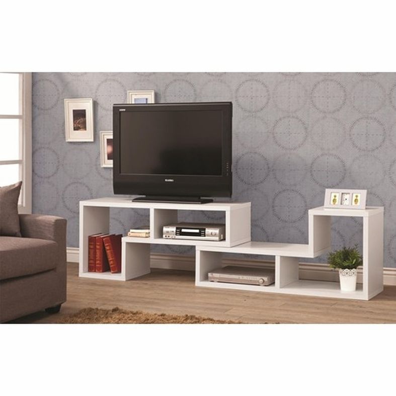 Remarkable Deluxe White Wood TV Stands Inside White Wood Tv Stand Steal A Sofa Furniture Outlet Los Angeles Ca (Photo 9 of 50)