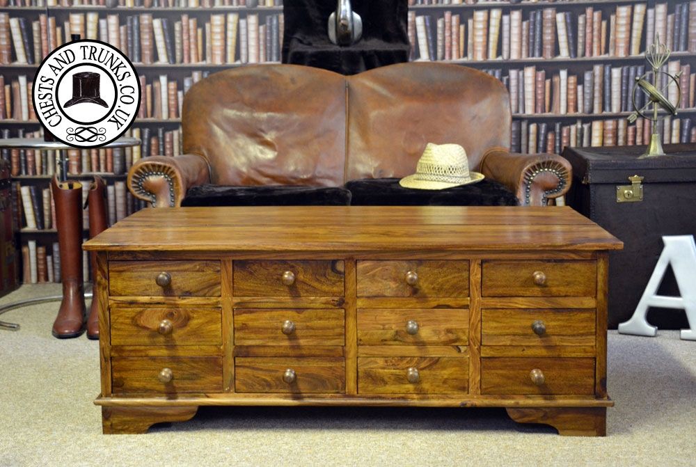 Remarkable Famous Square Chest Coffee Tables Intended For Trunk Coffee Table Uk Roselawnlutheran (View 39 of 50)
