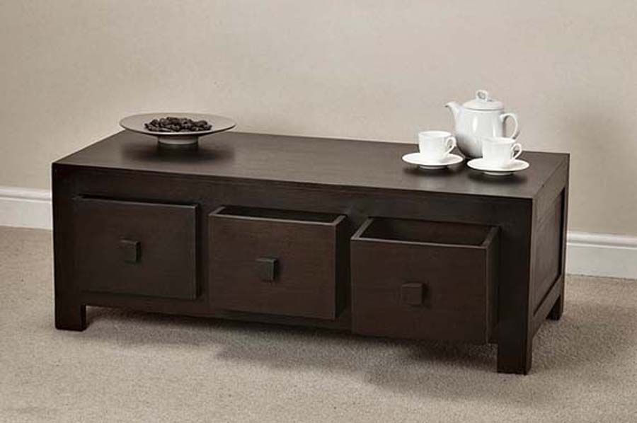 Remarkable Famous Square Dark Wood Coffee Tables Pertaining To Dark Wood Coffee Table (Photo 22 of 50)