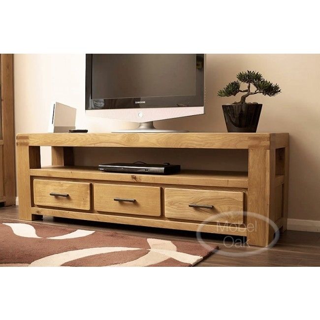 Remarkable High Quality Large Oak TV Stands Within Oslo Rustic Oak Large Tv Stand Cabinet Best Price Guarantee (Photo 1 of 50)