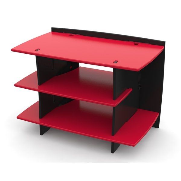 Remarkable High Quality Red TV Stands With Regard To Legare Furniture Red Race Kids Gaming 33 Tv Stand Reviews (View 22 of 50)