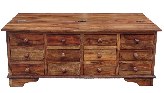 Remarkable Latest Sheesham Coffee Tables In 12 Drawer Coffee Table (Photo 25244 of 35622)