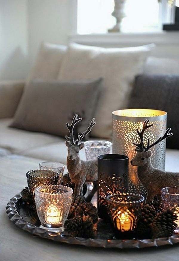 Remarkable New Rustic Christmas Coffee Table Decors With Regard To Stunning Rustic Christmas Decorating Ideas Christmas Celebrations (View 20 of 50)