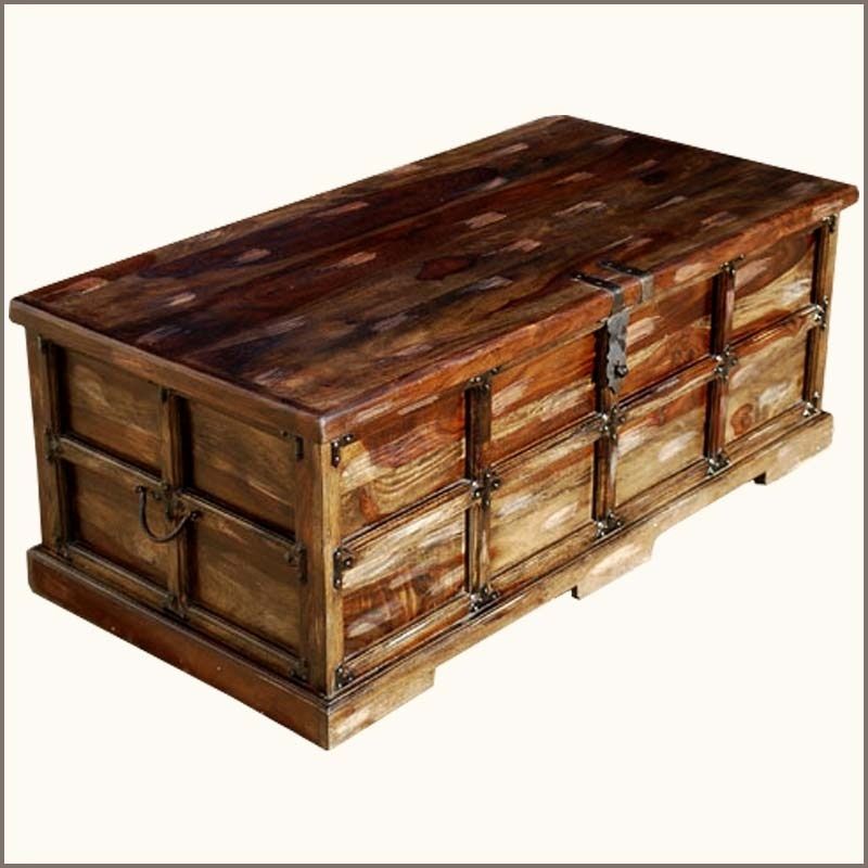 Remarkable New Square Chest Coffee Tables Pertaining To Coffee Table Inspiring Rustic Trunk Coffee Table Design Pier One (View 13 of 50)