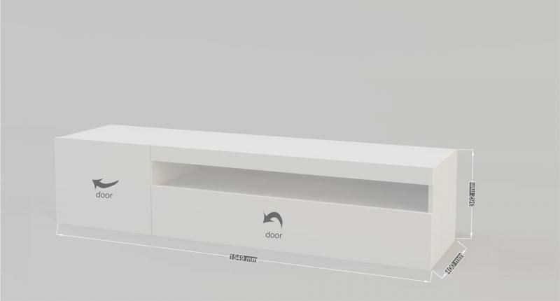 Remarkable New White Gloss TV Cabinets Within Aquila Modern Tv Cabinet In White Gloss Finish With Lights (Photo 50 of 50)