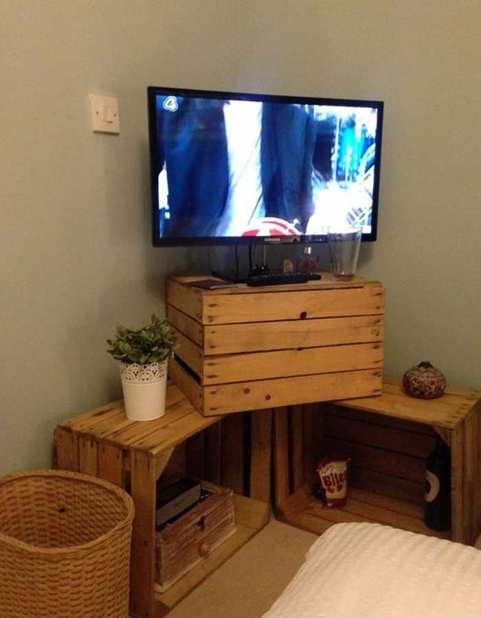 Remarkable Series Of L Shaped TV Stands Pertaining To 50 Creative Diy Tv Stand Ideas For Your Room Interior Diy (Photo 14 of 50)