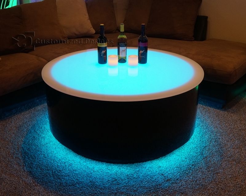 Remarkable Series Of Led Coffee Tables For Round Cubix Led Lighted Table Led Furniture Nightclub Tables (Photo 6 of 50)