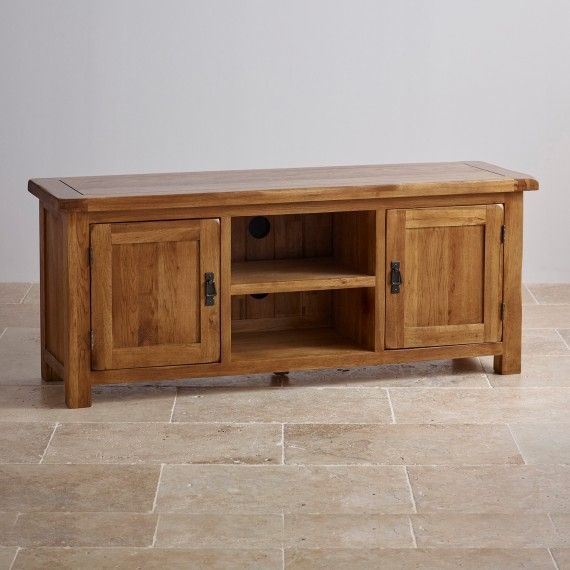 Remarkable Unique Solid Oak TV Stands Throughout Corner Widescreen Tv Cabinets Oak Furniture Land (Photo 6 of 50)
