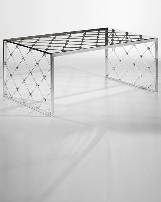 Remarkable Well Known Glass And Silver Coffee Tables In Silver Coffee Table And Coffee Table In Antiqued Silver Leaf (View 19 of 50)