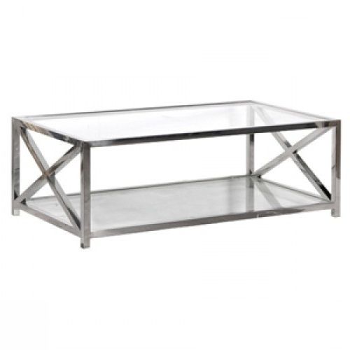 Remarkable Widely Used Chrome Glass Coffee Tables Intended For Amazing Unique Glass Coffee Tables (View 42 of 50)