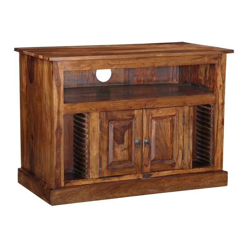Remarkable Widely Used Chunky TV Cabinets Intended For Jali Chunky Tv Cabinet (Photo 21 of 50)