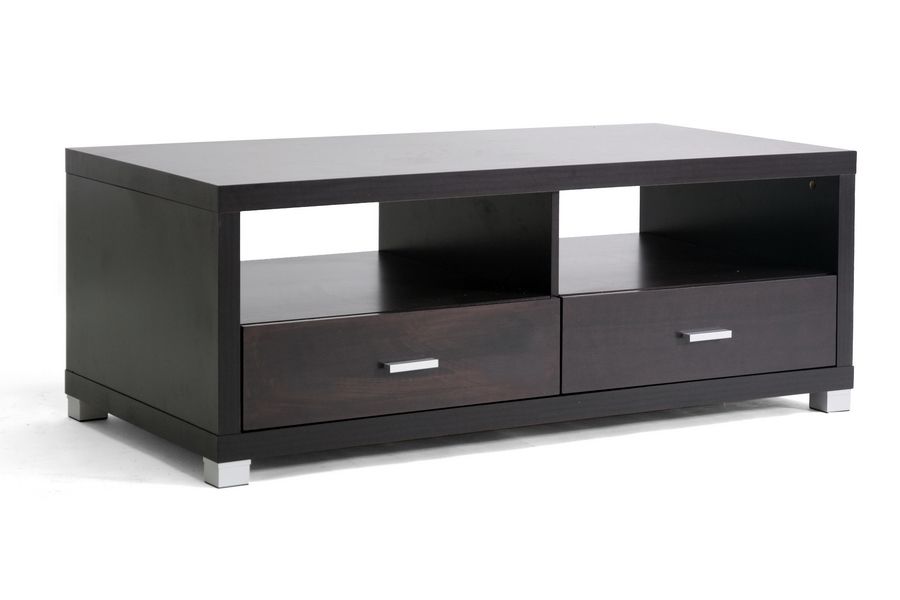 Remarkable Widely Used Modern Wood TV Stands With Regard To Baxton Studio Derwent Modern Tv Stand W Drawers (Photo 4 of 50)