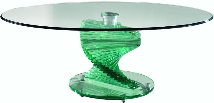 50 Best Collection of Spiral Glass Coffee Table